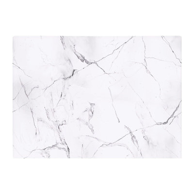 B&Q -  White Marble Effect Chopping Board