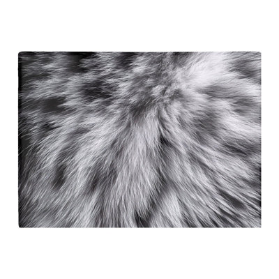 B&Q -  Silver Tabby Cat Print Chopping Board