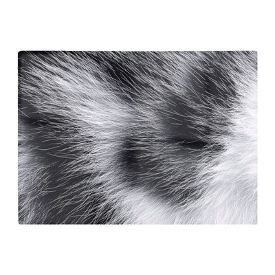 B&Q -  Silver Tabby Cat Fur Print Chopping Board