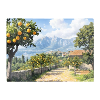 Warren Reed Designer Lemon Trees In Sorrento Chopping Board from B&Q