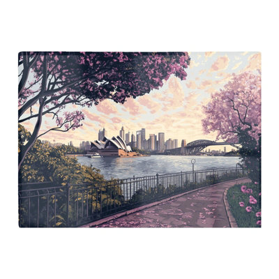 Warren Reed Designer Romantic Walk In Sydney Chopping Board from B&Q