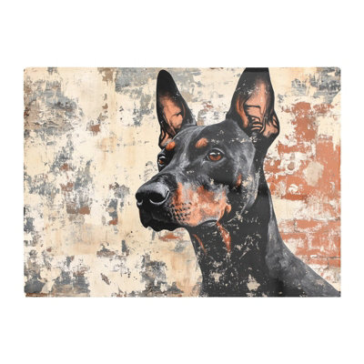 B&Q -  Banksy Inspired Thoughtful Doberman Chopping Board