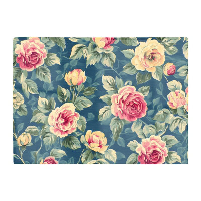 B&Q -  Painting Of Vintage Roses Chopping Board