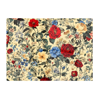 B&Q -  Vintage Roses And Buds Chopping Board
