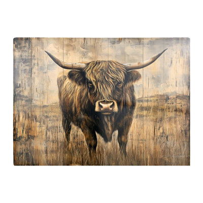 Warren Reed Designer Old Style Highland Cow Chopping Board