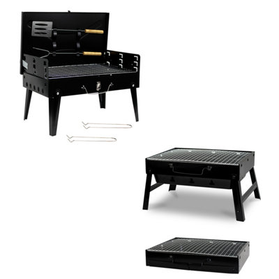 Crystals Portable Folding Charcoal Bbq Barbecue Camping Grill Travel Picnic Outdoor from B&Q
