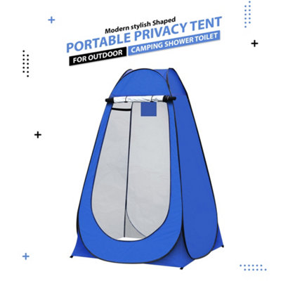 Crystals Pop-Up Privacy Tent Portable Outdoor Camping Shower Toilet Changing Room Hiking Blue