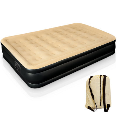 Crystals Inflatable High-Raised Queen Air Bed Mattress With Built-In Electric Pump from B&Q