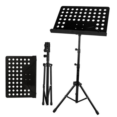 Crystals Portable Music Stand Height Adjustable Orchestral Sheet Book Holder Tripod from B&Q