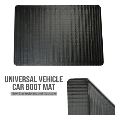 B&Q -  Universal Fit Car Boot Mat Rubber Non Slip Protector Lightweight Cut To Size