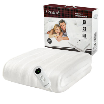 Crystals Electric Heated Under Blanket Fast HeatupComfortable & Washable For Cozy Warmth from B&Q