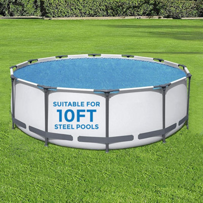 Crystals Bestway 10Ft Solar Pool Cover Fits Fast Set & Steel Pro Swimming Pools