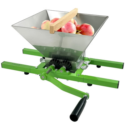 Crystals Manual Fruit Crusher & Pulper 7L Apple Scratter For Cider Press & Juice Making from B&Q