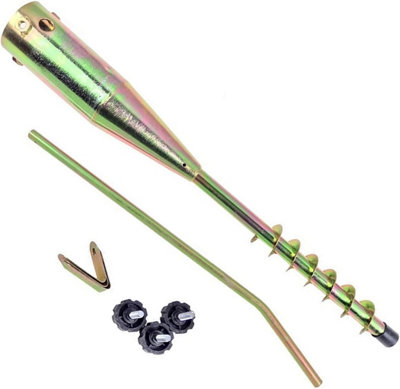 Crystals Heavy Duty Steel Screw In Ground Spike Parasol Airer Rotary Washing Line Stand from B&Q