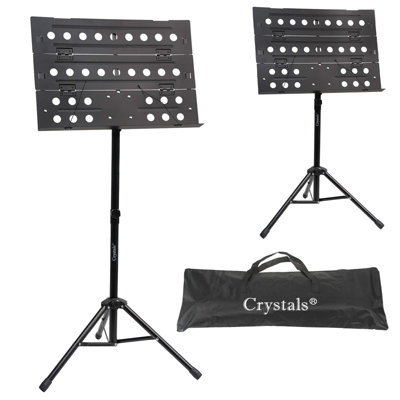Crystals Portable Height Adjustable Folding Tripod Stand Music Book & Paper Holder from B&Q