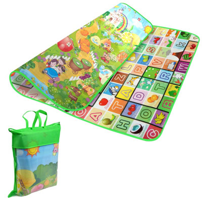 Crystals 200X180Cm 2 Side Play Mat Kids Crawling Educational Game Soft Foam Picnic Carpet from B&Q