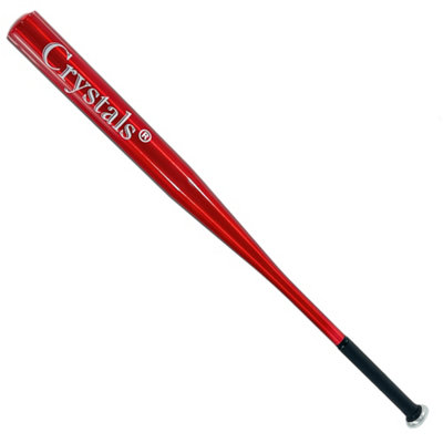 Crystals 32" Heavy Duty Metal Baseball Bat Rounder Softball Pole Stick Stainless Steel from B&Q