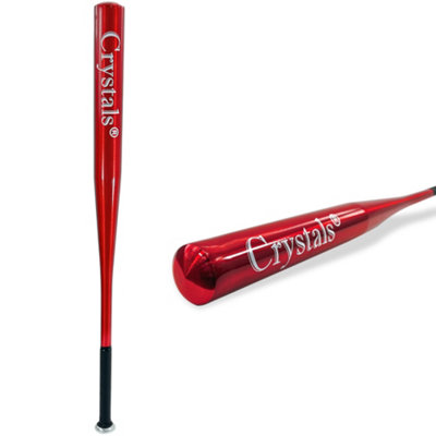 Crystals 34" Heavy Duty Metal Baseball Bat Rounder Softball Pole Stick Stainless Steel from B&Q