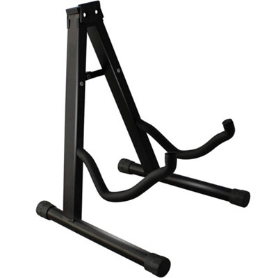 Crystals Folding Guitar Stand Foldable A-Frame Music Floor Electric Acoustic Bass