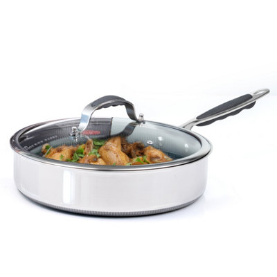 Crystals Stainless Steel Induction Frying Pan Non Stick Fry Cooking Cookware Uk from B&Q