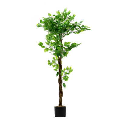 Crystals Artificial Ficus Tree Large Indoor Faux Plant In Pot from B&Q