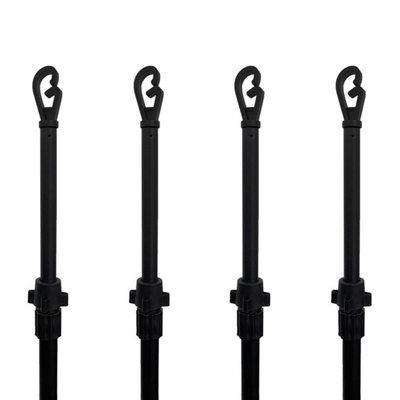 Crystals 4X Telescopic Washing Line Prop Poles Heavy Duty Extendable 2.4M from B&Q
