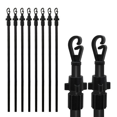 Crystals 8X Telescopic Washing Line Prop Poles Heavy Duty Extendable 2.4M from B&Q