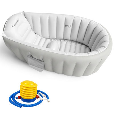 Crystals Inflatable Baby Bath Tub Portable Travel Tub For Newborn Babies from B&Q