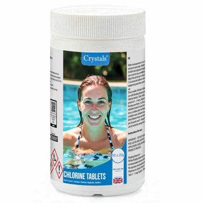 B&Q -  1Kg Pool Chlorine Tablets 50X20G 4In1 Cleaning For Spa & Hot Tub