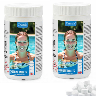B&Q -  2Kg Pool Chlorine Tablets 4In1 Hot Tub & Spa Cleaning Tablets