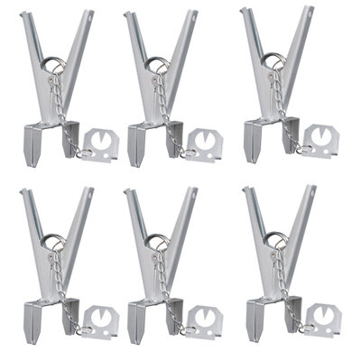 Crystals 6Pcs Scissor Mole Traps Reusable Rust-Free Mole Killer Set from B&Q