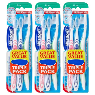 Wisdom Regular Plus Triple Pack Firm Toothbrush X 3 from B&Q
