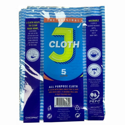 J Cloth All Purpose Cleaning Cloth 5 Pack X 1 from B&Q