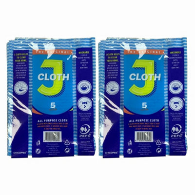 J Cloth All Purpose Cloth 5 Pack X 2 from B&Q
