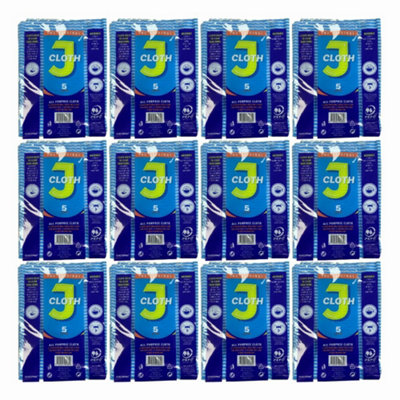 J Cloth All Purpose Cloth 5 Pack X 12 from B&Q