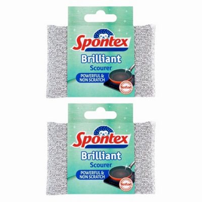 Spontex Brilliant Non Scratch Scourer X 2 from B&Q