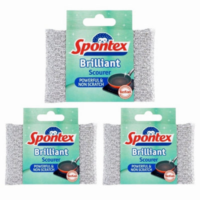 Spontex Brilliant Non Scratch Scourer X 3 from B&Q