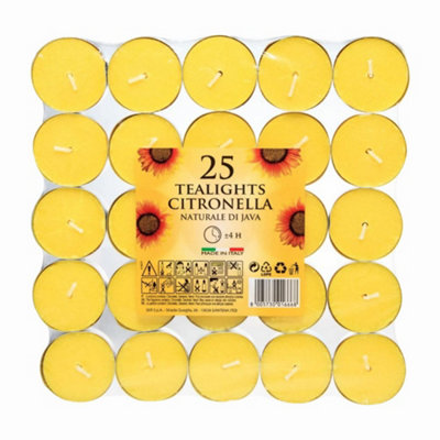 Price's Candles Prices Candles Citronella Tealights 25 X 1