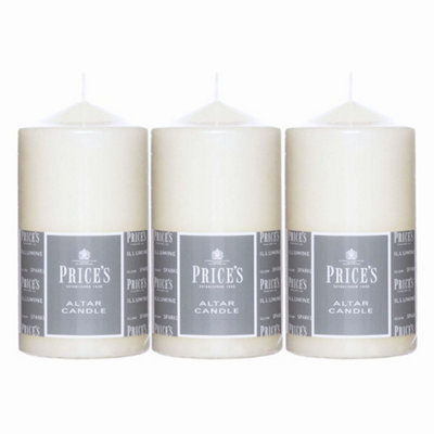 Price's Candles Prices Candles Altar Candle (150 X 80mm) X 3 from B&Q