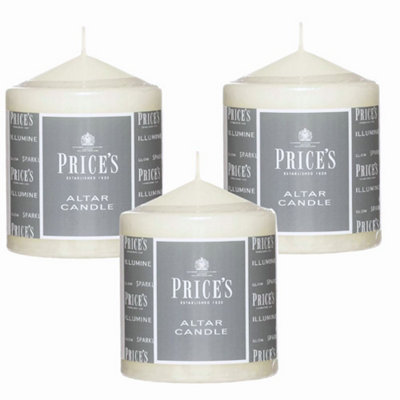 Price's Candles Prices Candles Altar Candle (100 X 80mm) X 3 from B&Q