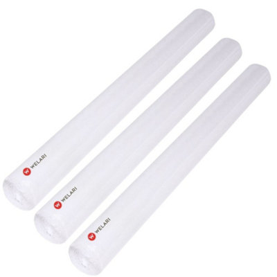 Welari White Damask Banqueting Roll (25M X 1.2M) X 3 from B&Q