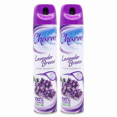 Charm Lavender Breeze Air Freshener Spray Can 240Ml X 2 from B&Q