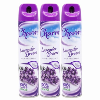 Charm Lavender Breeze Air Freshener Spray Can 240Ml X 3 from B&Q