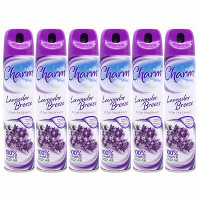 Charm Lavender Breeze Air Freshener Spray Can 240Ml X 6 from B&Q