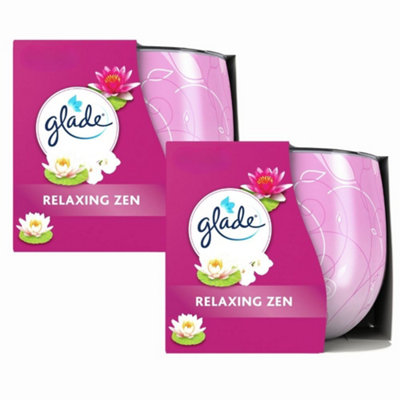 Glade Candle Relaxing Zen 120G X 2 from B&Q