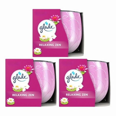 Glade Candle Relaxing Zen 120G X 3 from B&Q
