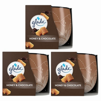 Glade Candle Honey And Chocolate 120G X 3 from B&Q