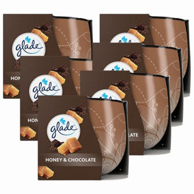 Glade Candle Honey And Chocolate 120G X 6 from B&Q