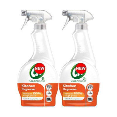 Cleanboost Kitchen Degreaser Spray 700Ml X 2Compatible With Cif Kitchen Surface Cleaner For Food Preparation Area from B&Q