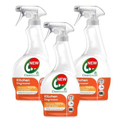 Cleanboost Kitchen Degreaser Spray 700Ml X 3Compatible With Cif Kitchen Surface Cleaner For Food Preparation Area from B&Q